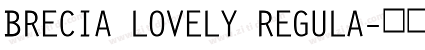BRECIA LOVELY REGULA字体转换
